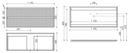 Тумба под раковину Sancos  Snob T SNT120W Bianco